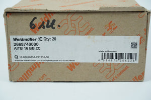 Weidmüller 2668740000 AITB 16 BB 2C Batch 6pcs.