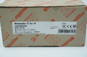 Weidmüller 1020580000 WDU 35 BL Terminal Block Batch 35pcs.