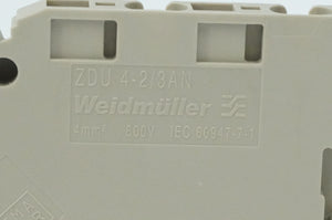 Weidmüller 1770360000 ZDU 4-2/3AN Terminal Block Batch 75pcs.