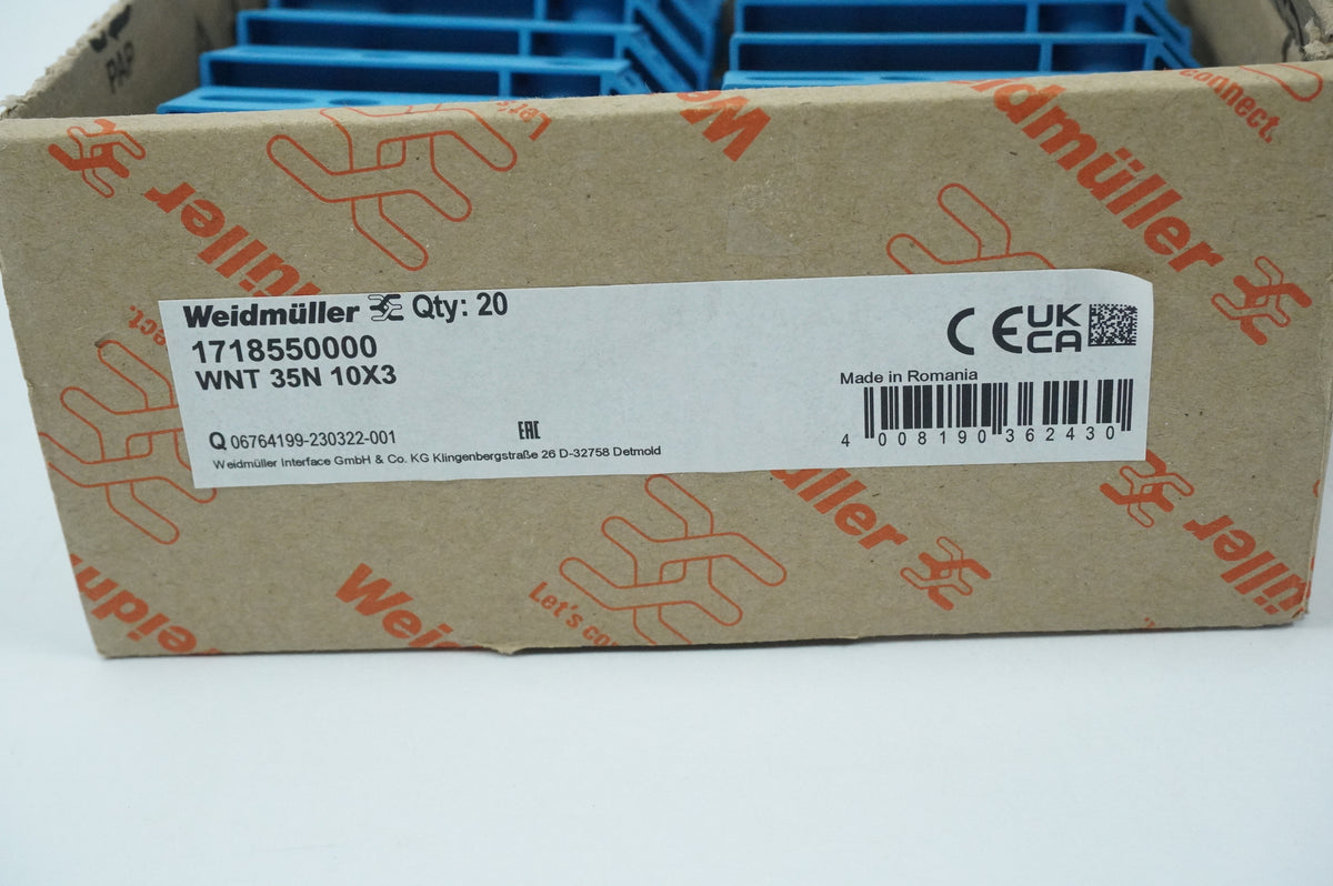 Weidmüller 1718550000 WNT 35N 10X3 Batch 8pcs.