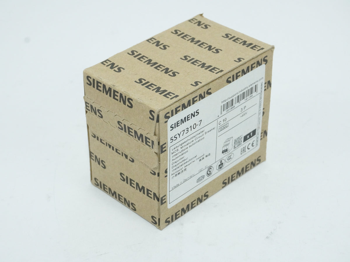 Siemens 5SY7310-7 MCB Miniature Circuit Breaker C10 3P