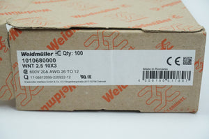 Weidmüller 1010680000 WNT 2.5 10X3 Terminal Block Batch 39pcs.