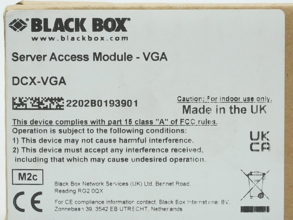 Black Box DCX-VGA Server Access Module