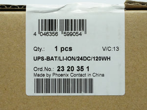Phoenix Contact 2320351 UPS-BAT/LI-ION/24DC/120WH
