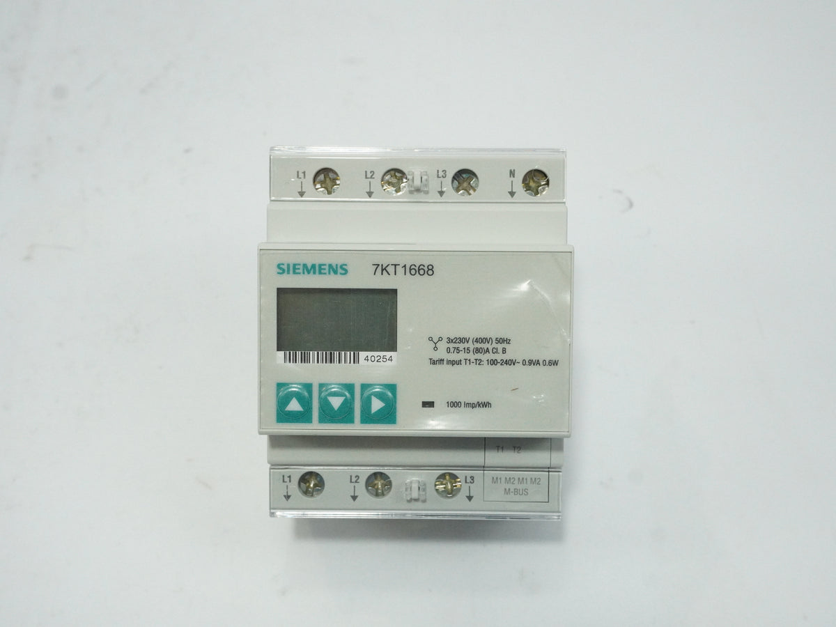 Siemens 7KT1668 Energy Meter 3-phase MBUS 2 Tariffs