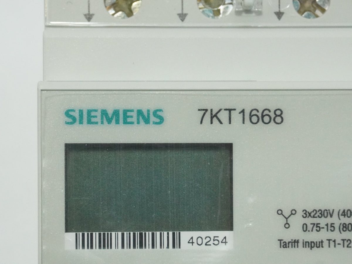 Siemens 7KT1668 Energy Meter 3-phase MBUS 2 Tariffs