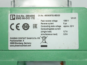 Phoenix Contact 2954895 EMG 90-DIO 17E Diode Block