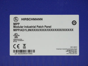 Hirschmann 942 082-998 Modular Industrial Patch Panel