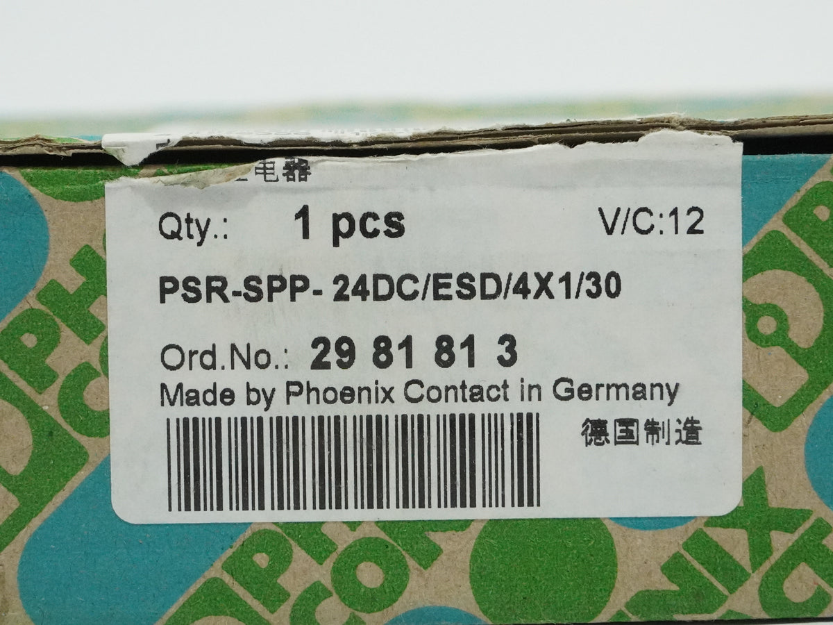 Phoenix Contact 2981813 PSR-SPP- 24DC/ESD/4X1/30 Safety Relay