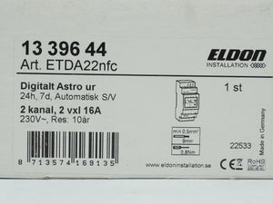 Eldon Installation 1339644 ETDA22nfc Digital Astronomical Time Switch
