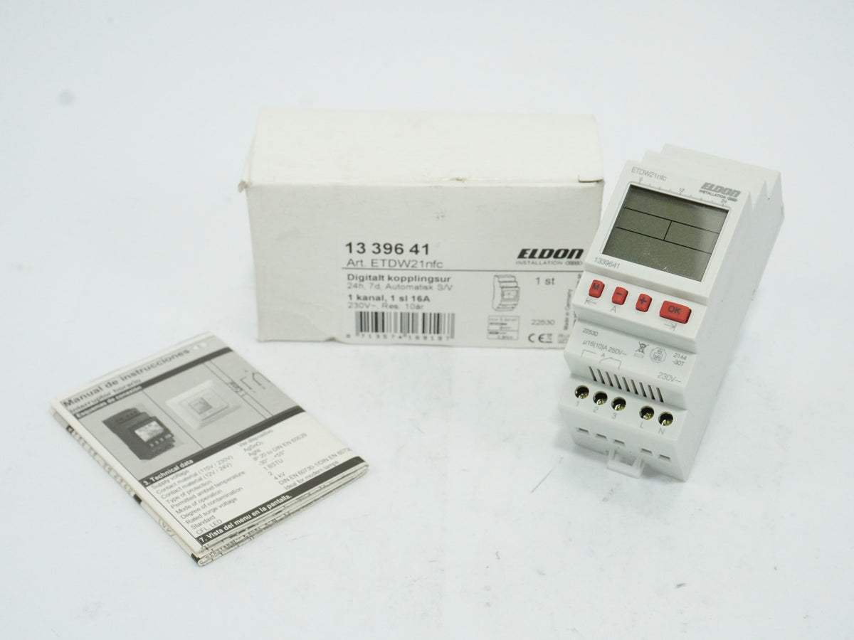 Eldon 1339641 ETDW21nfc Digital Timer Switch 24h/7d