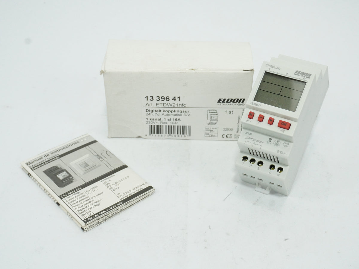 Eldon 1339641 ETDW21nfc Digital Timer Switch 24h/7d