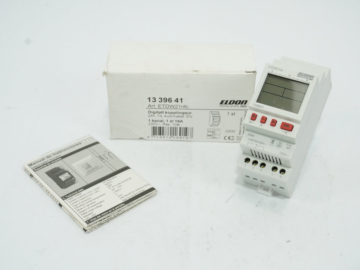 Eldon 1339641 ETDW21nfc Digital Timer Switch 24h/7d