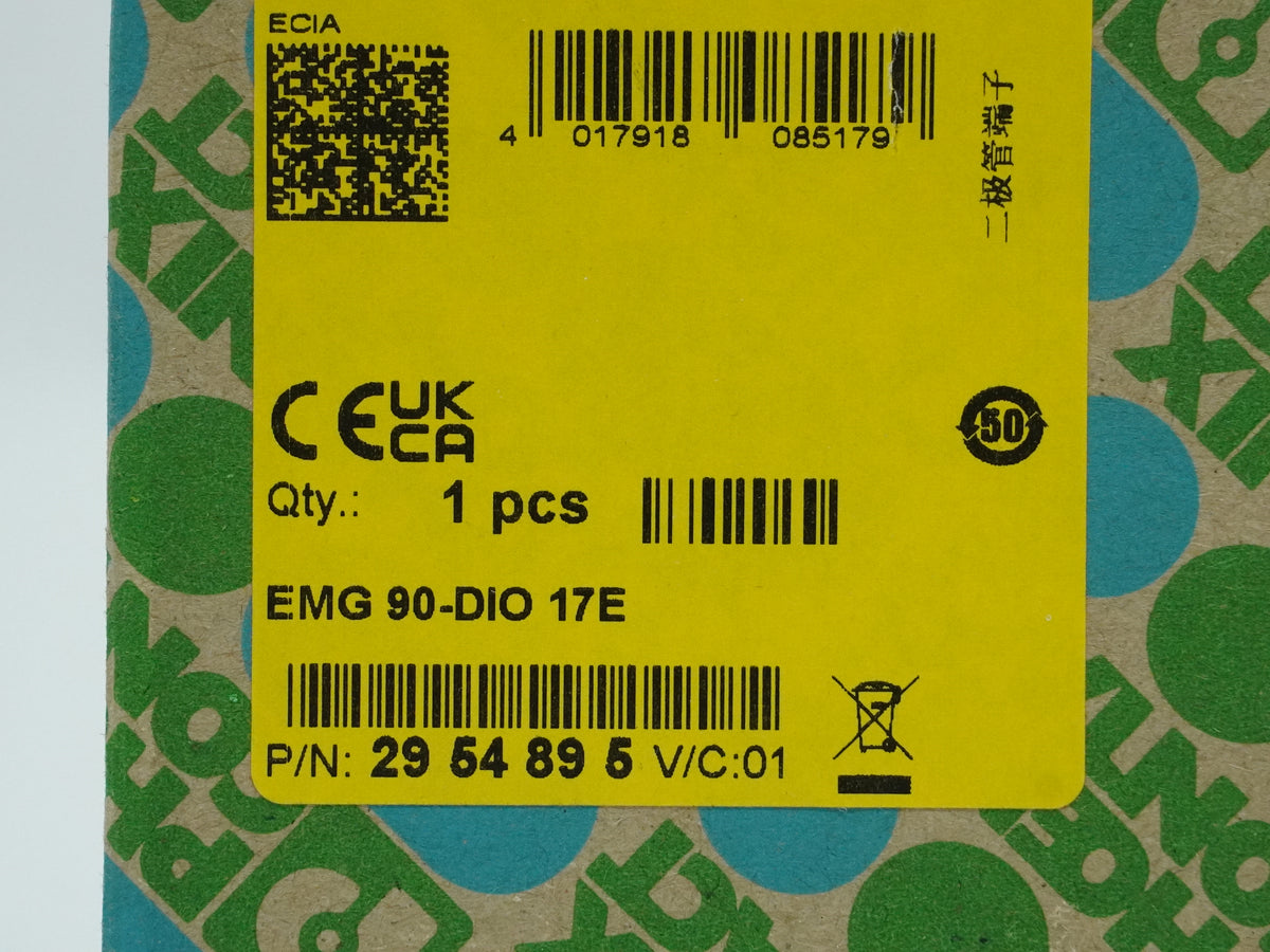 Phoenix Contact 2954895 EMG 90-DIO 17E Diode Block