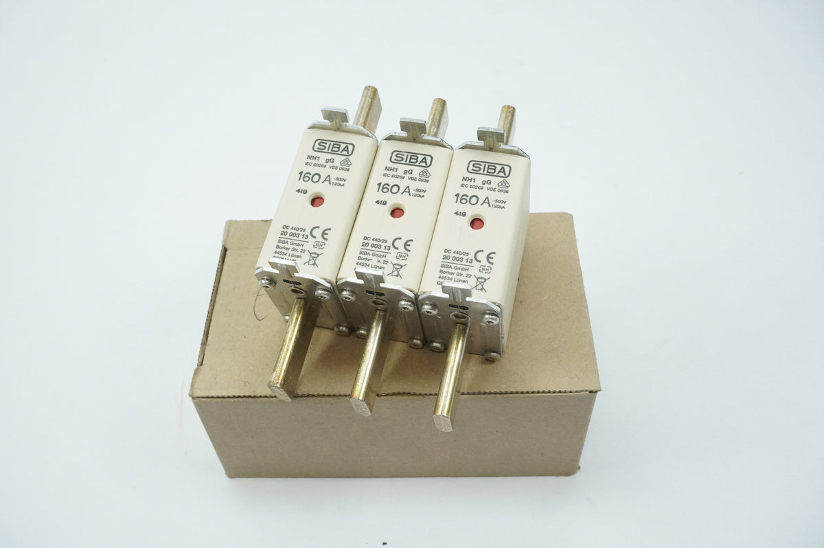 Siba 2000313.160 NH Fuse-Link 160A gG 500V NH1