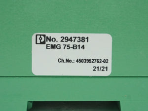 Phoenix Contact 2947381 EMG 75-B14 Electronic Component Housing