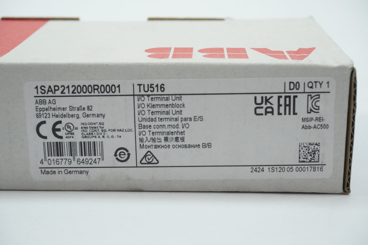 Abb 1SAP212000R0001 TU516 I/O Terminal Unit