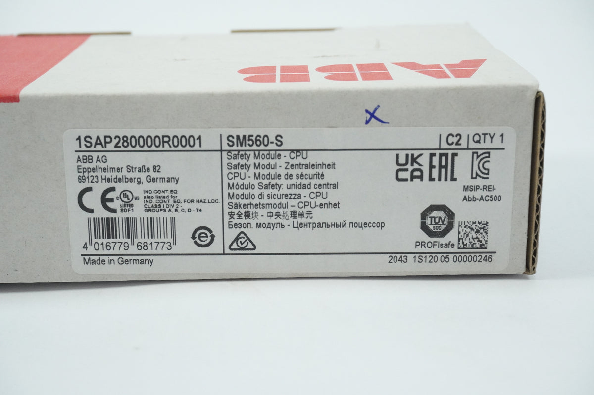 ABB 1SAP280000R0001 SM560-S Safety Module - CPU