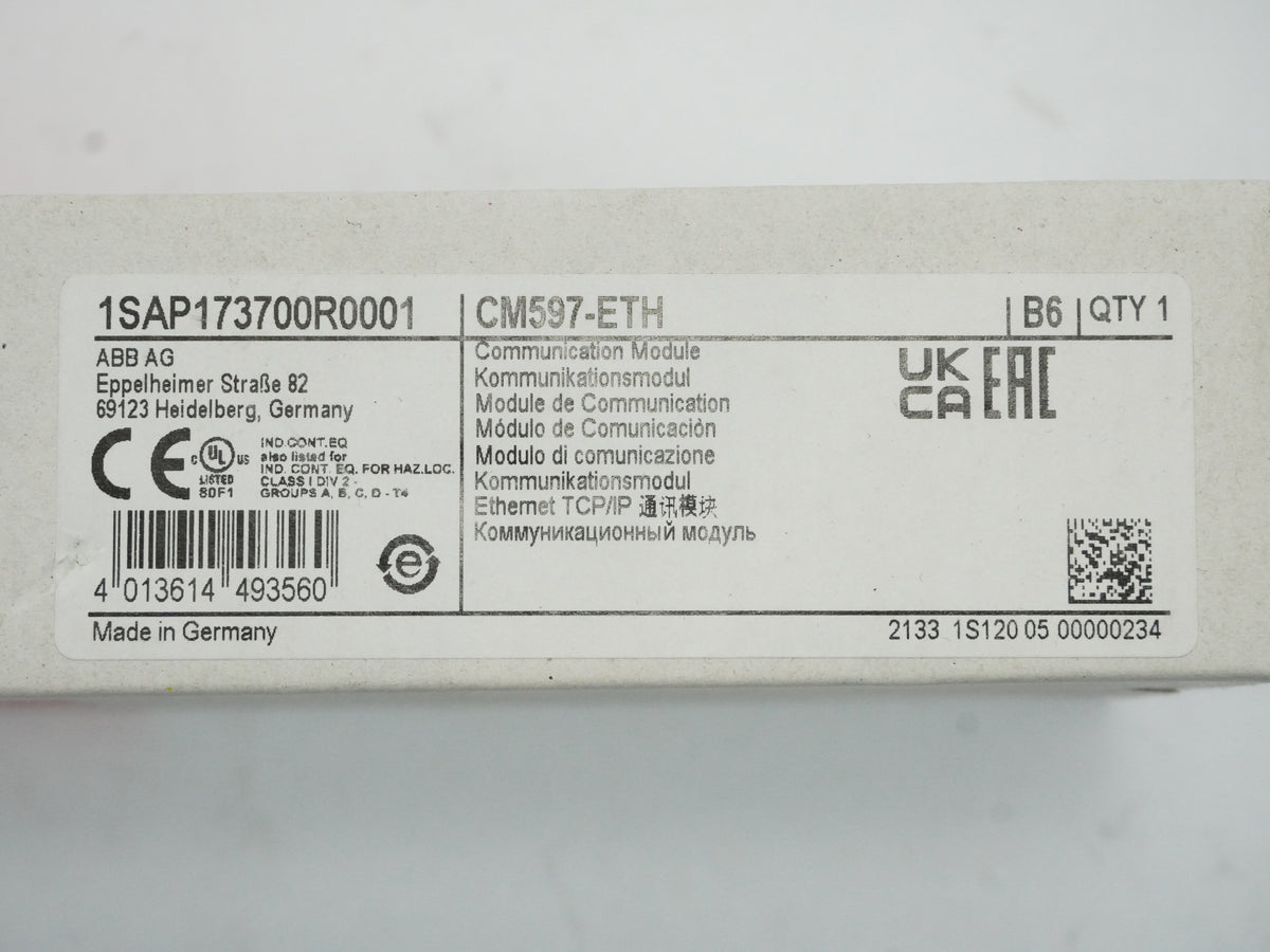 Abb 1SAP173700R0001 CM597-ETH Communication Module Ethernet TCP/IP