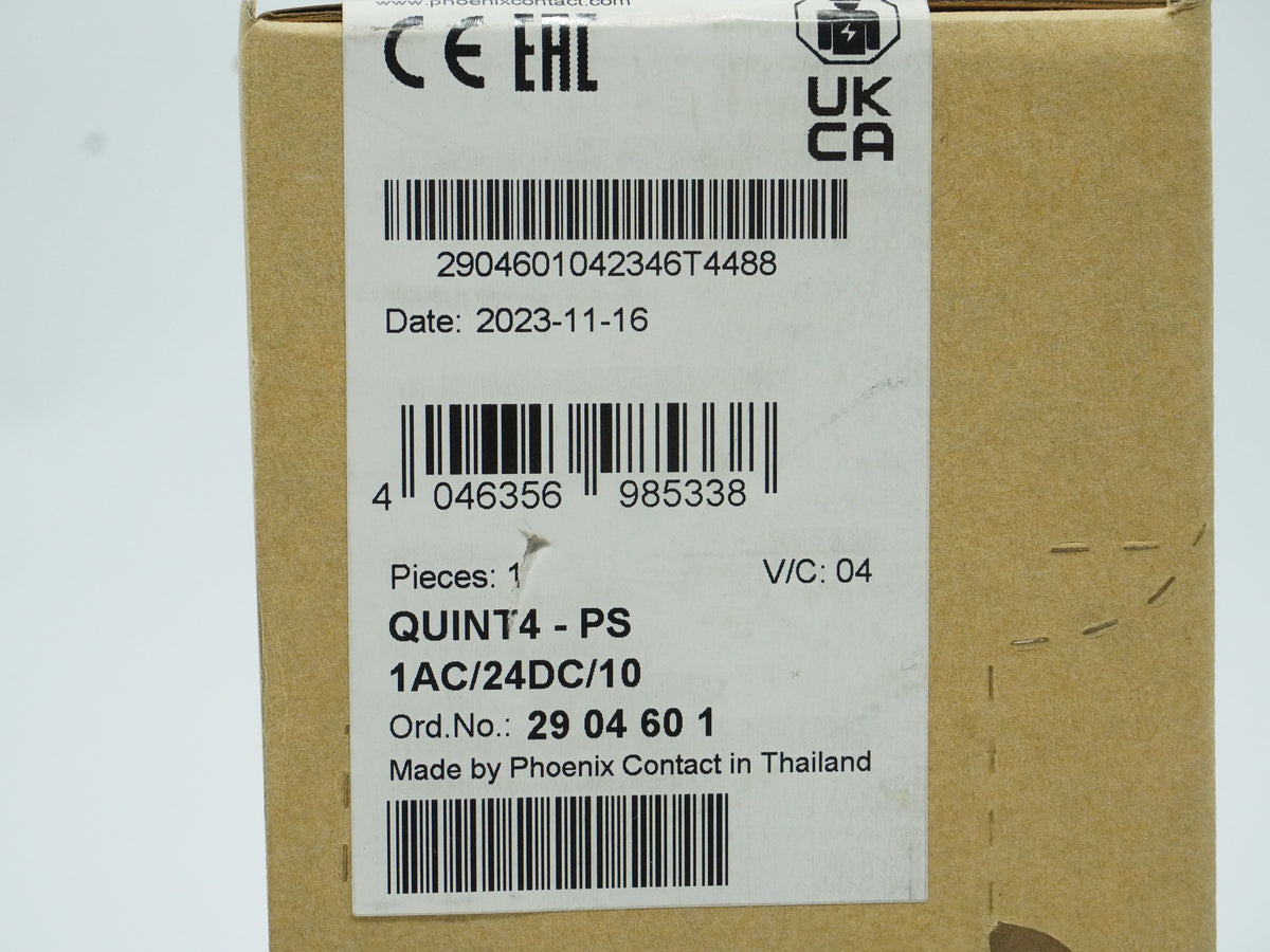 Phoenix Contact 2904601 QUINT4-PS 1AC/24DC/10 Power Supply