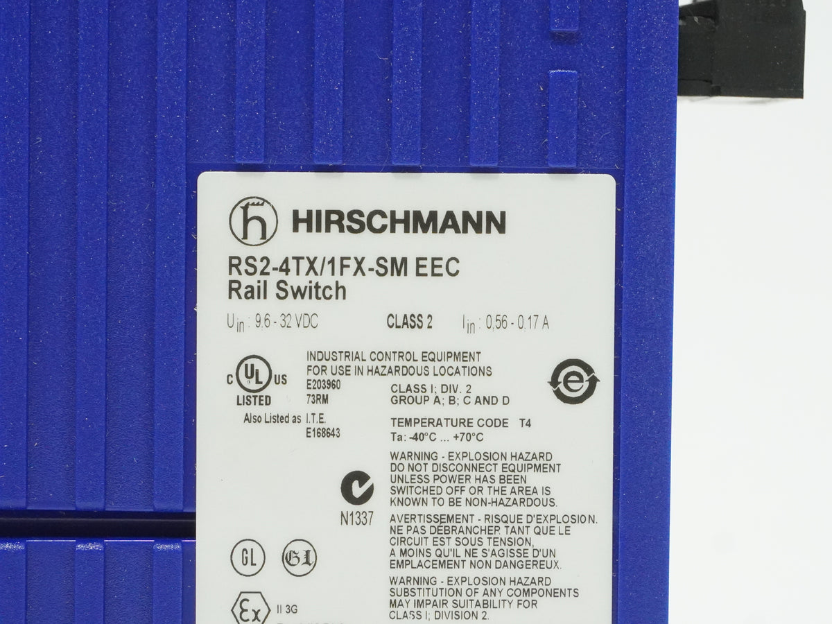Hirschmann 943 774-001 RS2-4TX/1FX-SM EEC Rail Switch