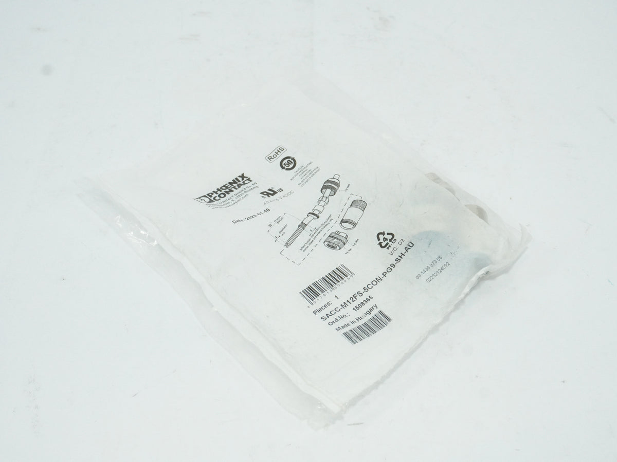Phoenix Contact 1508365 SACC-M12FS-5CON-PG9-SH-AU M12 Female Connector 5-Pin