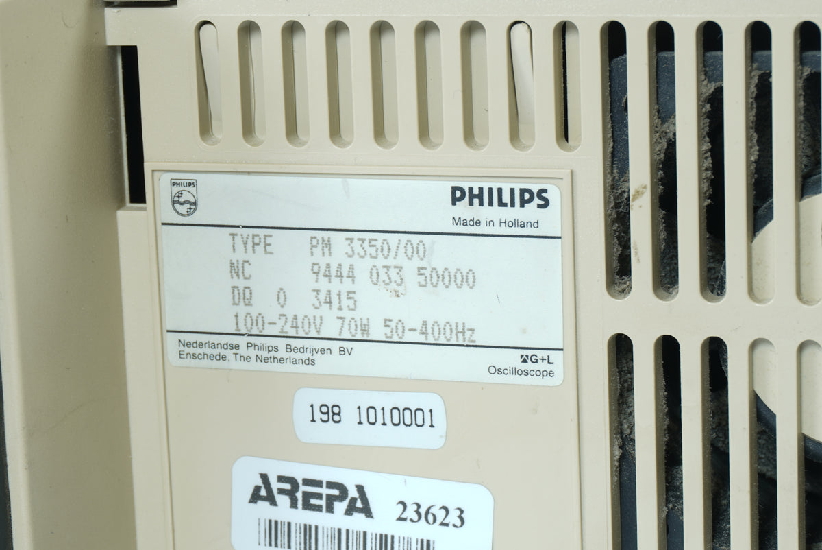 Philips PM 3350/00 PM 3350 Oscilloscope 50MHz 100MS/s