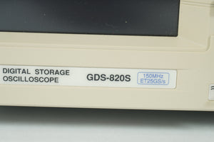 GW Instek GDS-820S GDS-820S Digital Storage Oscilloscope 150MHz 25GS/s