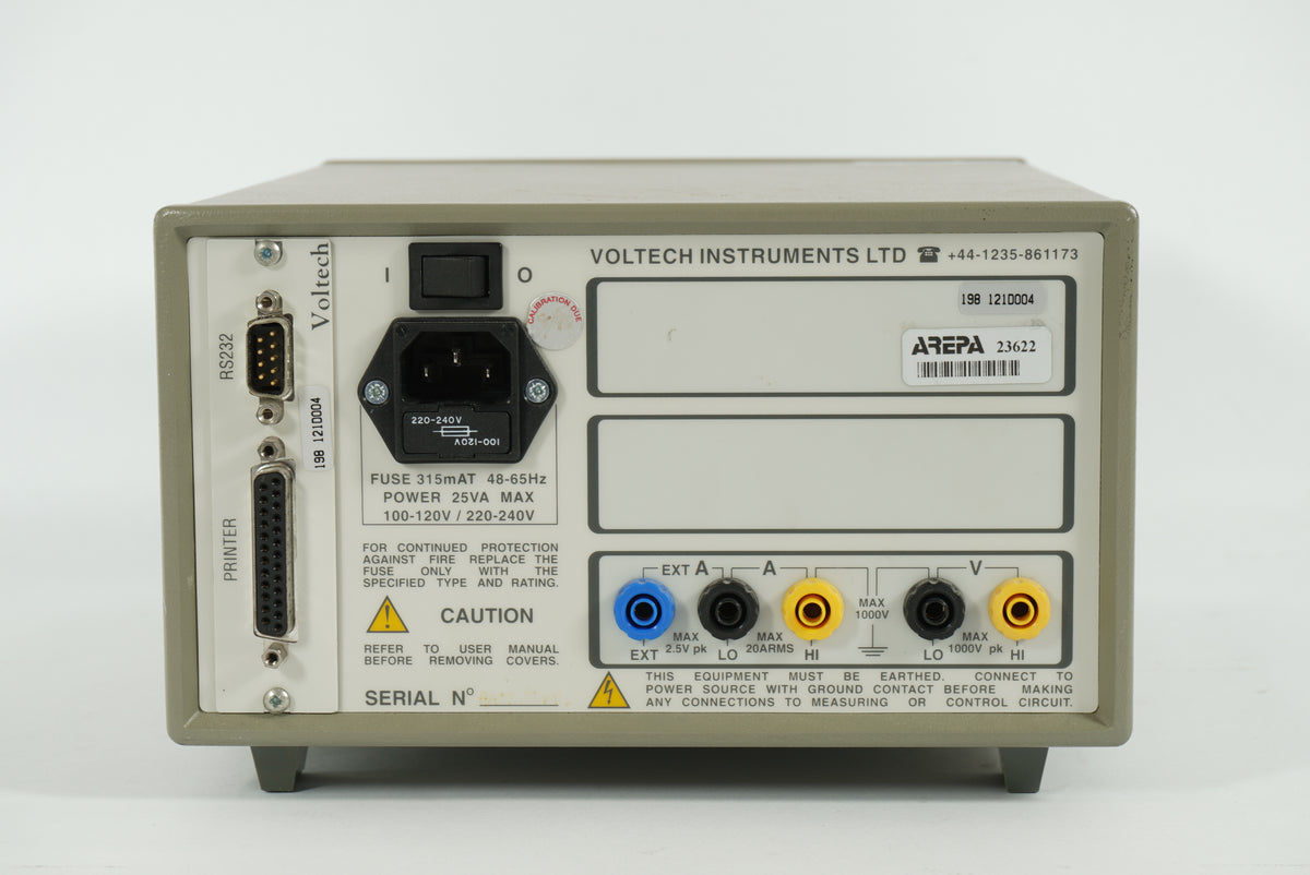 Voltech PM100 PM100 Single Phase Power Analyzer