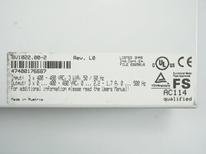 B&R 8V1022.00-2 Servo Drive / Inverter