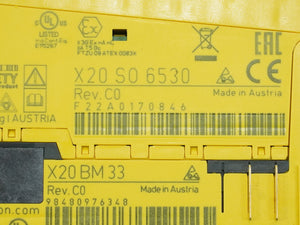 B&R X20SO6530 Has signs of use. Refer to the photos. Safety Output Module