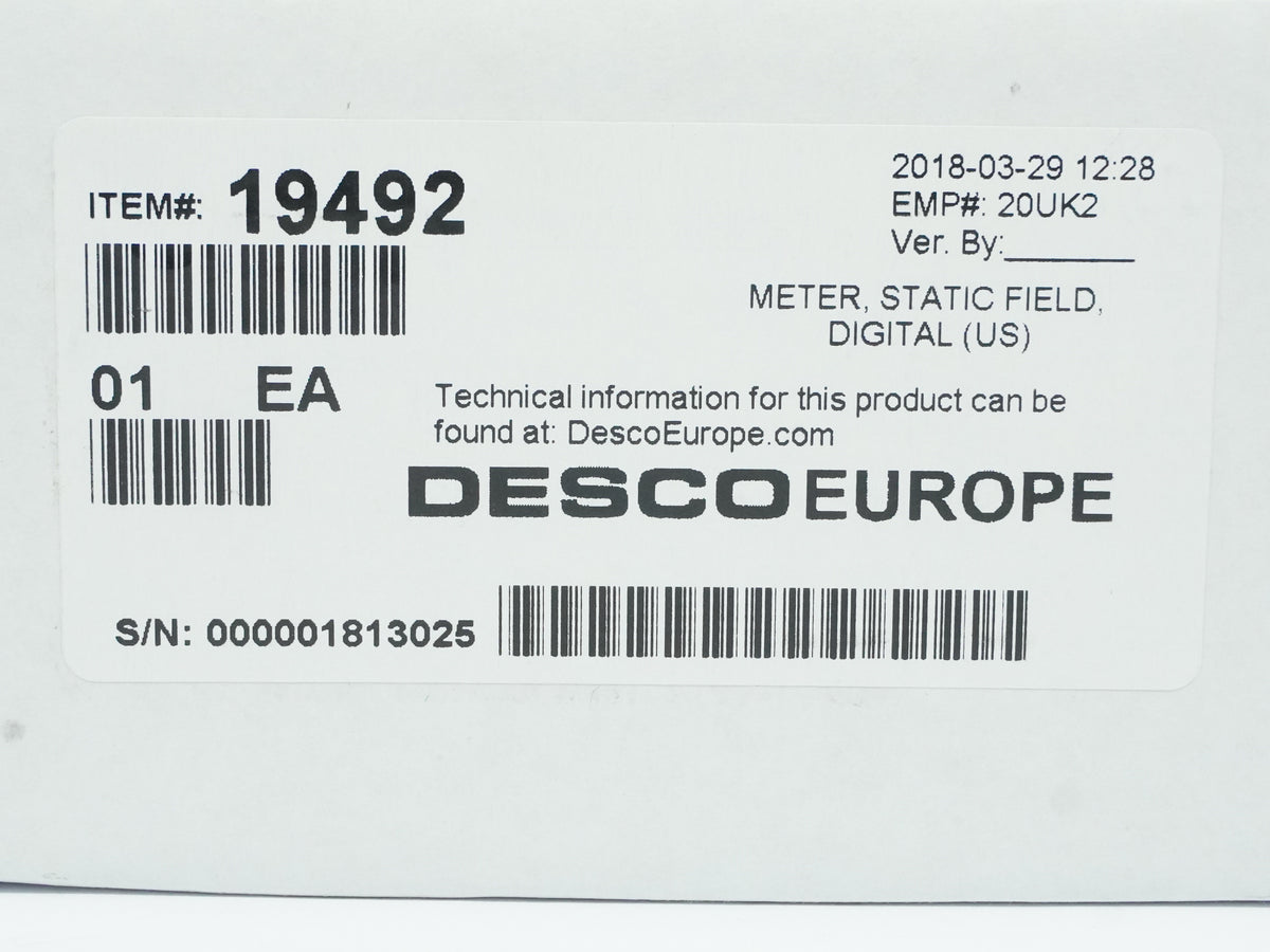 DESCO 19492 Digital Static Field Meter