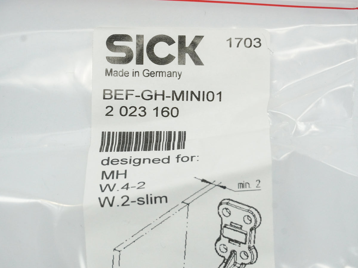 Sick 2023160 Mounting Bracket BEF-GH-MINI01 for MH / W.4-2 / W.2-slim