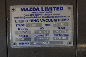Mazda CR-25 CI-304, Liquid Ring Vacuum Pump W: M2BAX112MLA4