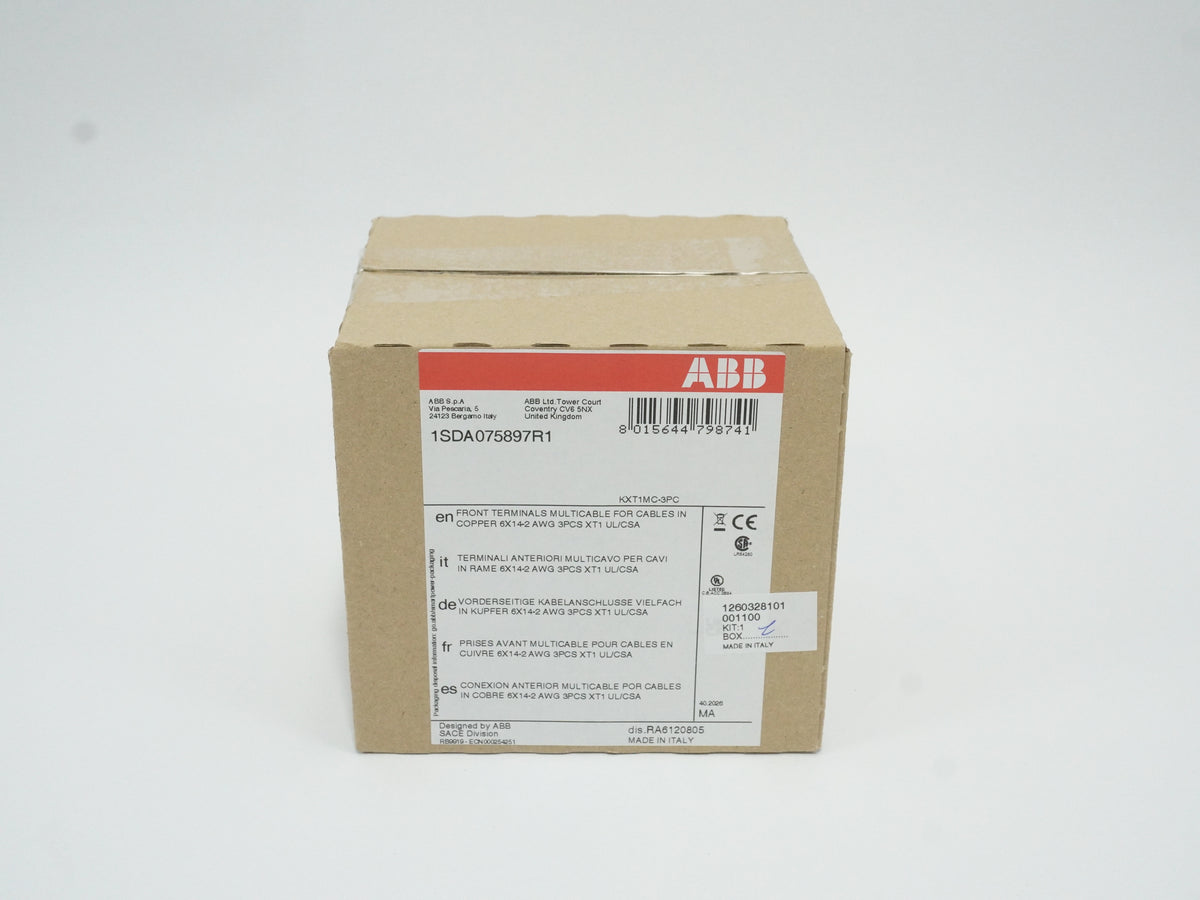 Abb 1SDA075897R1 KXT1MC-3PC Front Terminals Multicable