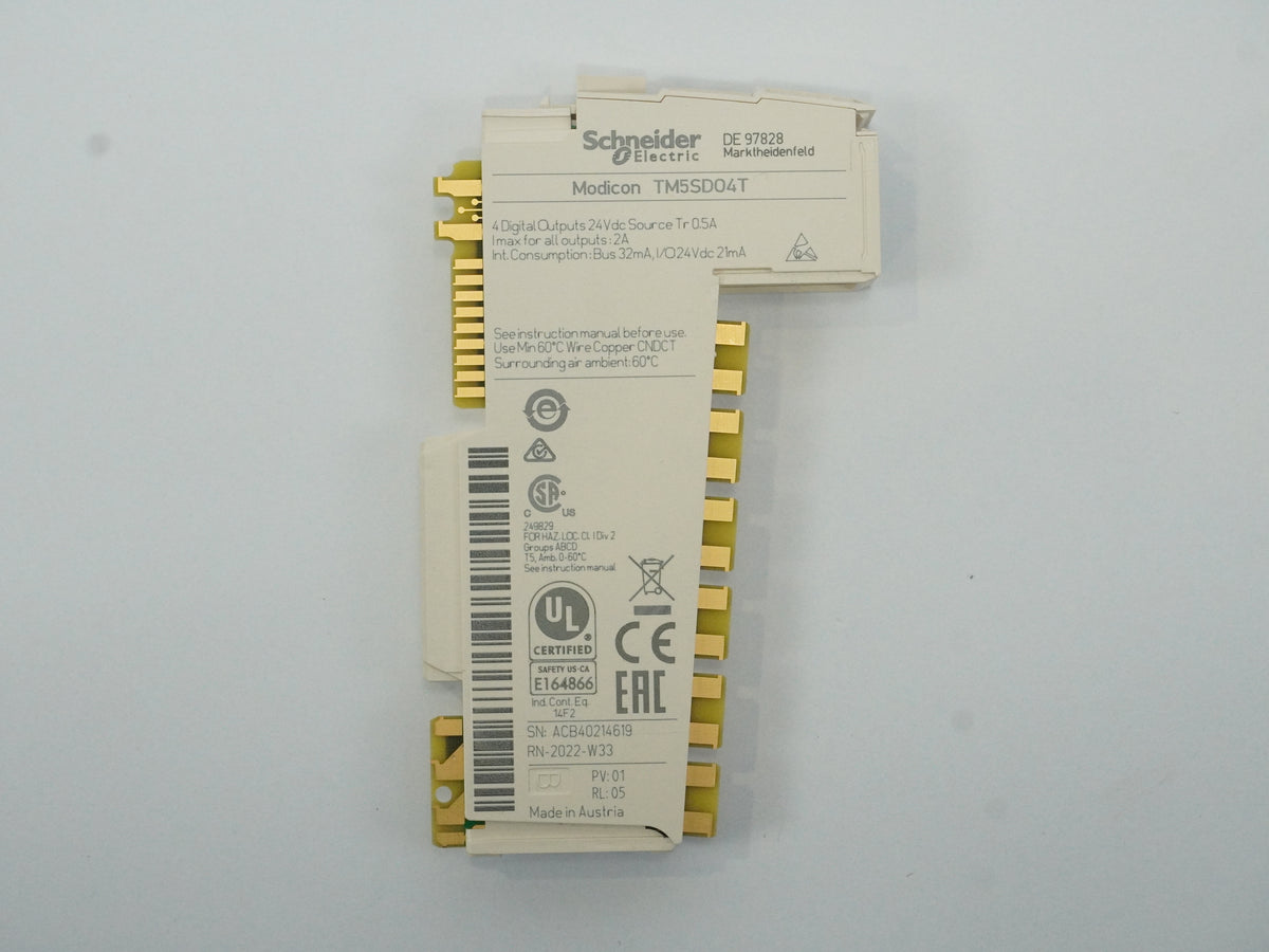 Schneider Electric TM5SDO4T Modicon 4DO 3-wire Digital Output Module