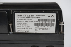 Danfoss 175X0206 VLT Inverter 1.5 kW FCD315PT4P66STR1D0F12T00C0