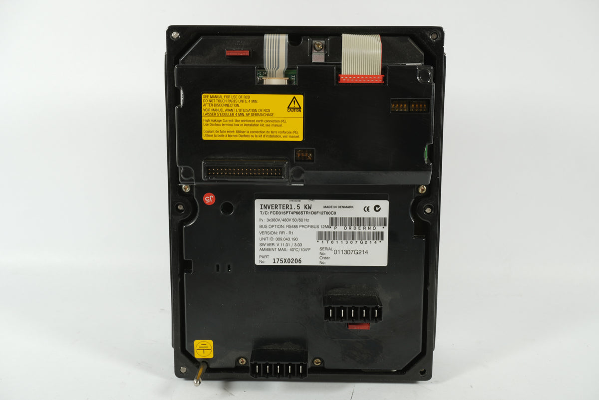 Danfoss 175X0206 VLT Inverter 1.5 kW FCD315PT4P66STR1D0F12T00C0