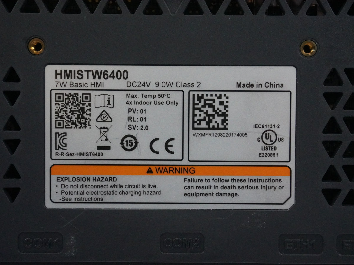 Schneider Electric HMISTW6400 HMISTW6400 7" Wide Color Touch Screen HMI