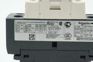 Schneider Electric LC1D25B7 TeSys 034965 Contactor  coil 24VAC