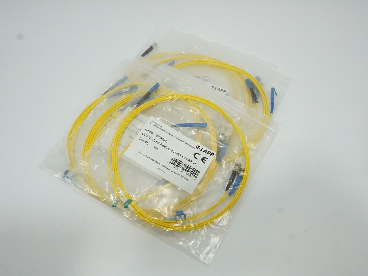 Lapp 29032902 GOF DUPLEX Patchcord LC/ST E9 OS2, 2m Batch of 6pcs.
