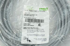 Murr elektronik 7000-11021-2161000 MSUD Valve Plug, BI 11MM PVC 3x0.75 Gray 10m
