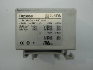 Ouneva T023050 T023050 3x1xAl/Cu 1.5-50mm² Terminal Block