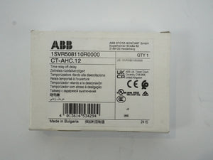 Abb 1SVR508110R0000 CT-AHC.12 Time Relay Off-Delay Batch of 4pcs.
