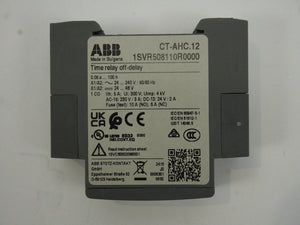Abb 1SVR508110R0000 CT-AHC.12 Time Relay Off-Delay Batch of 4pcs.