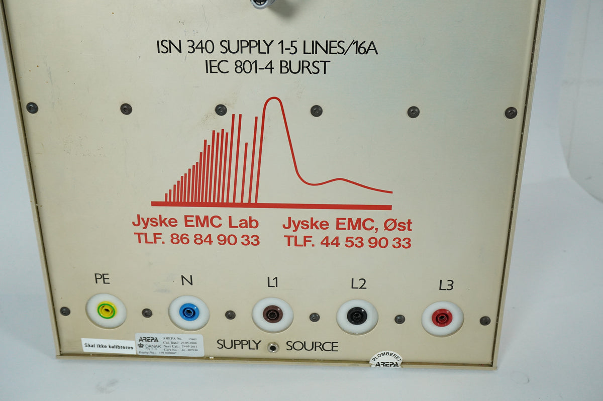 Jyske EMC Lab ISN 340 Burst Coupling Network IEC 801-4 1-4 Lines 16A