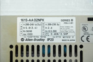Ab 161S-AA02NPK 161S-AA02NPK Series B Drive