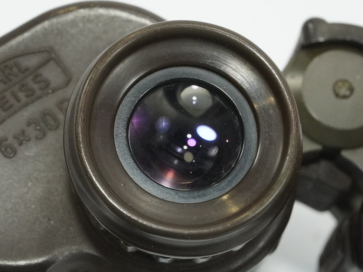 Carl Zeiss 6x30B Binoculars Vintage Military Fernglas with HTK Covers & Case