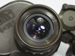 Carl Zeiss 6x30B Binoculars Vintage Military Fernglas with HTK Covers & Case