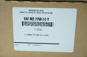 Swagelok VAF-M2-7758-1-E-Y Flowmeter Metal Cone